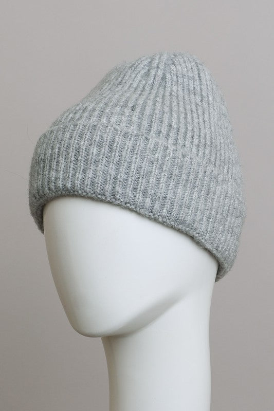 Ribbed Knit Beanie