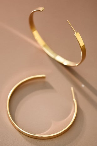 Thin Gold Hoops