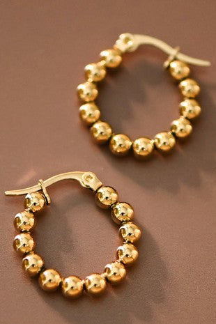Beaded Hoops