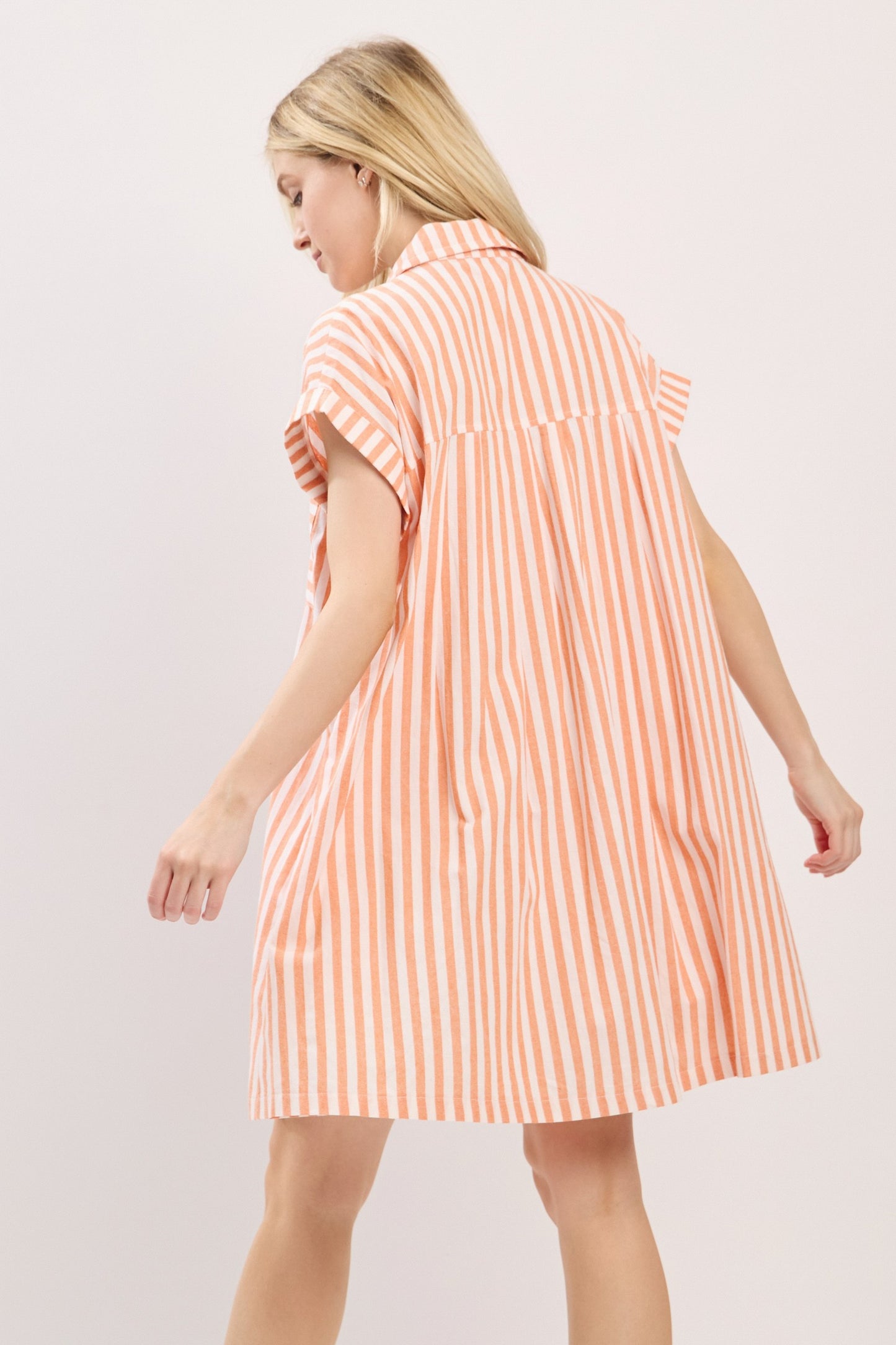 Button Down Tunic Dress