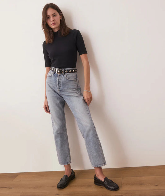 Lexi Mock Neck Short Sleeve