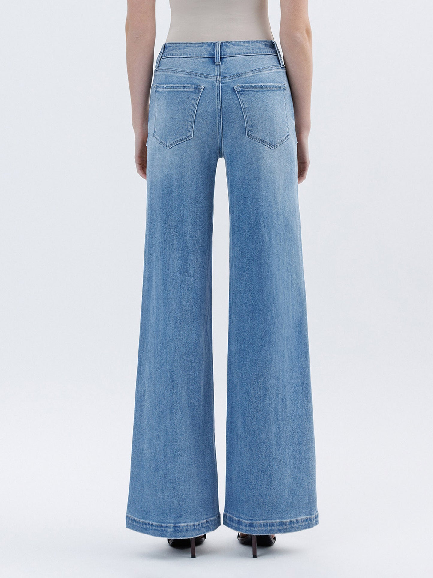 High Rise Wide Denim