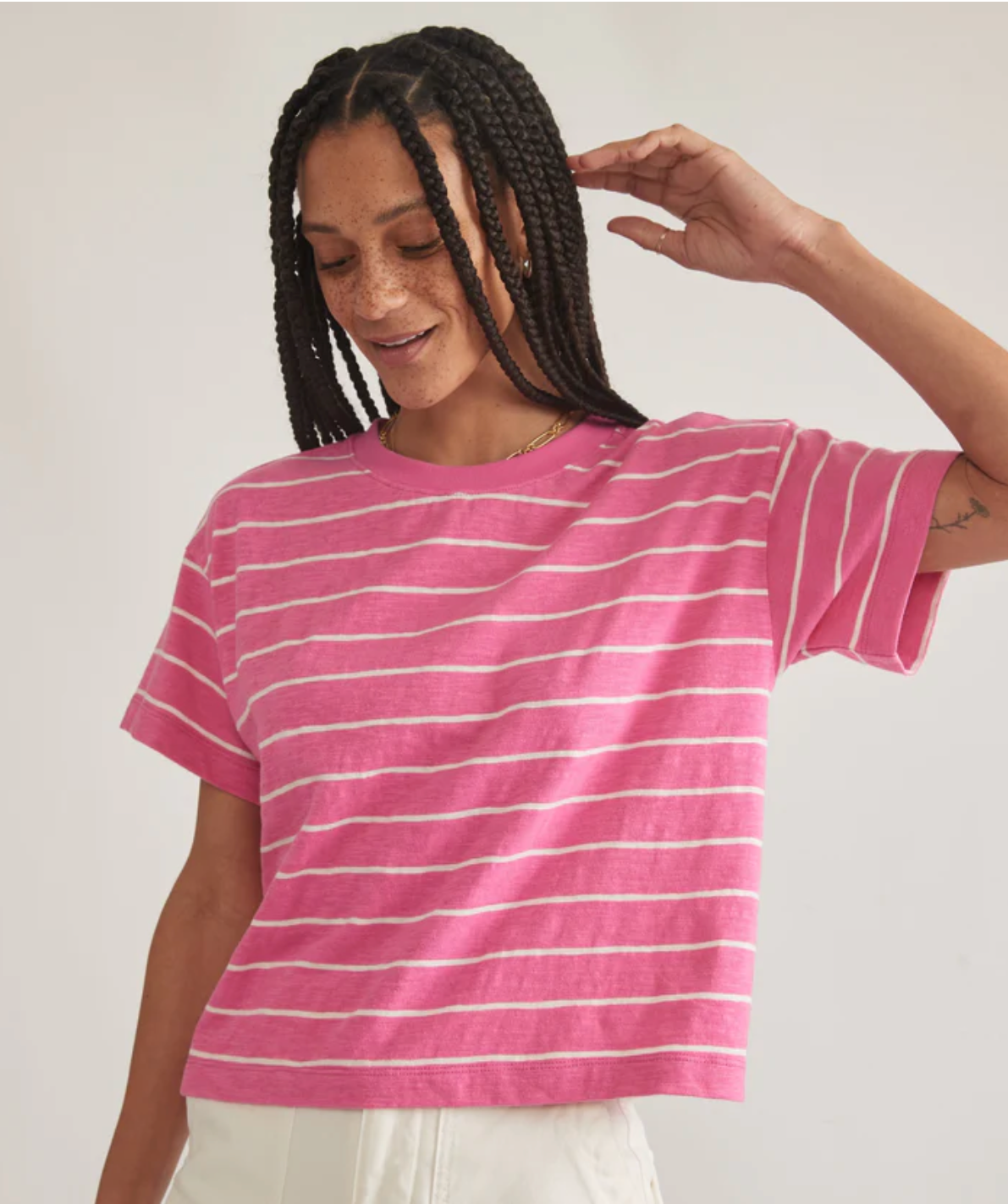 Vintage Slub Crop Tee