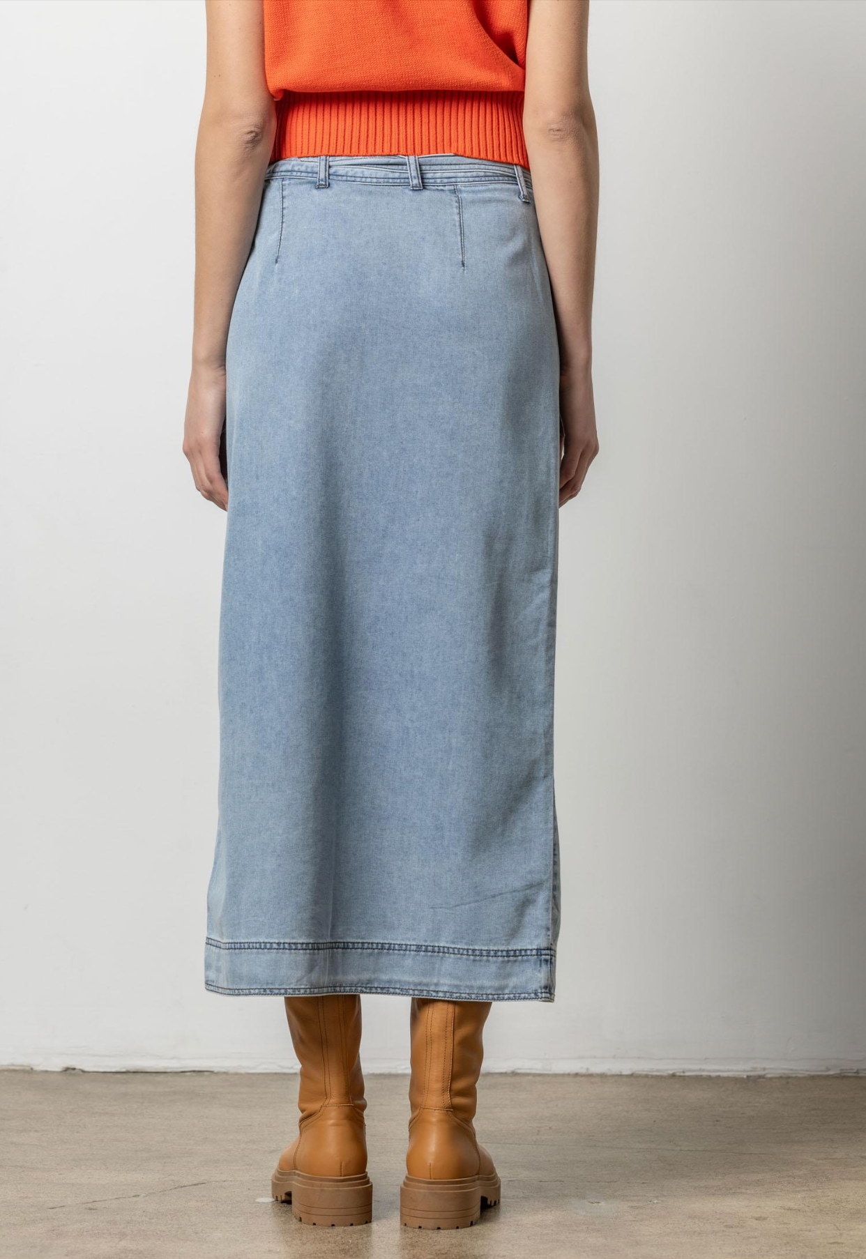 Denim Wrap Skirt