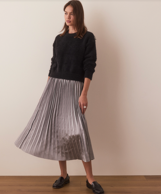 Chelsea Pleated Midi Skirt