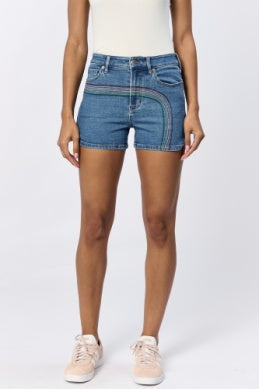 Rainbow Row Denim Shorts