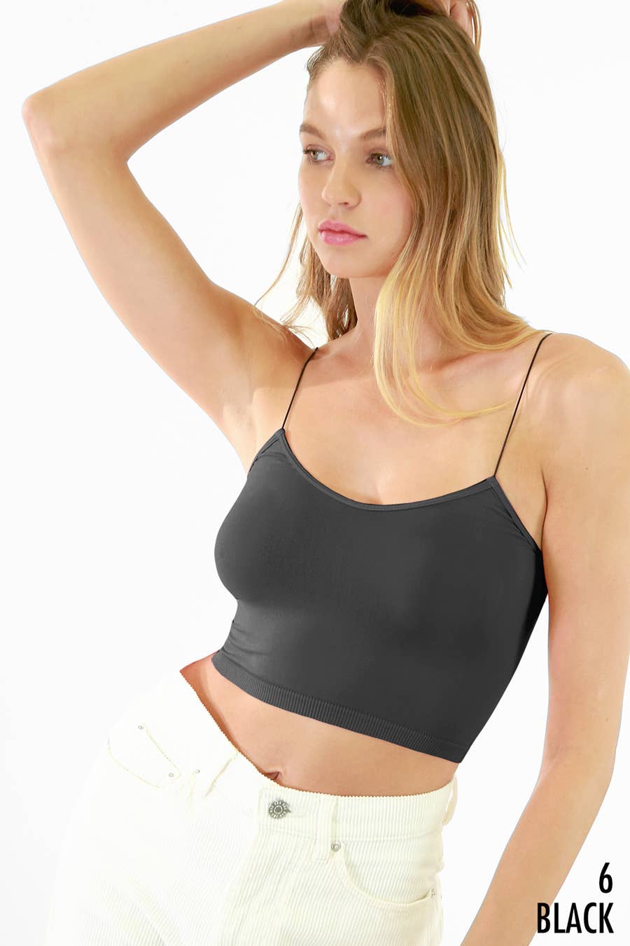 Skinny Strap Cropped Cami