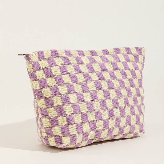 Plaid Make Up Pouch