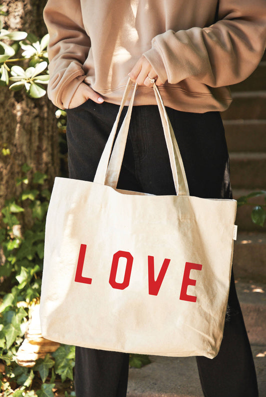 LOVE Canvas Tote Bag