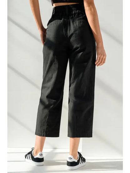 Kate Double Button Wide Leg Pant