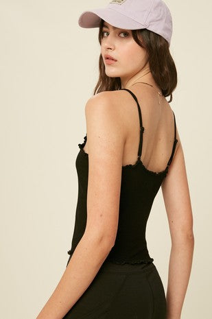 Ruffle Knit Cami