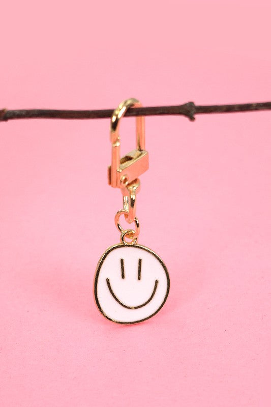 Happy Face Bag Charm