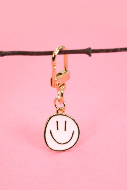 Happy Face Bag Charm