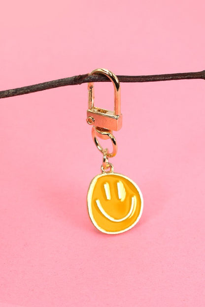 Happy Face Bag Charm