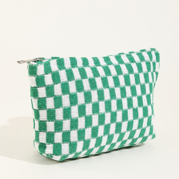 Checker Make up Bag