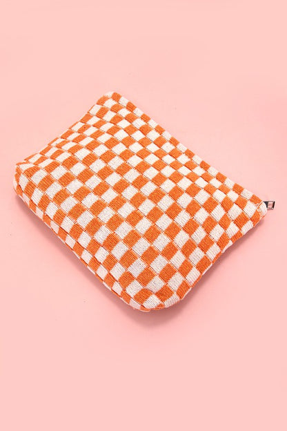 Checker Make up Bag