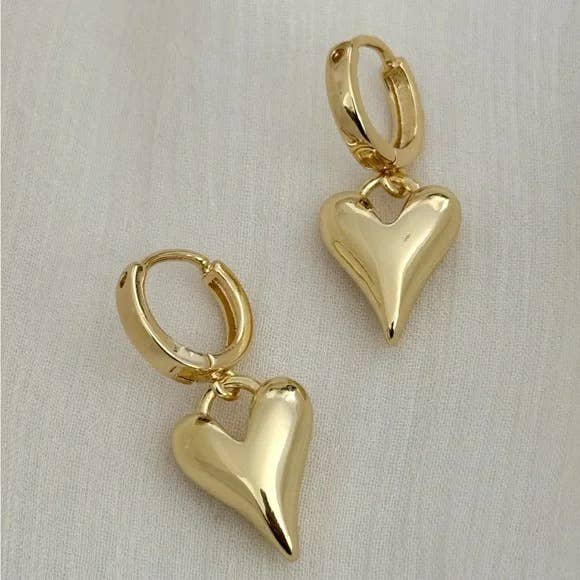 Lovefull Heart Huggie Earrings