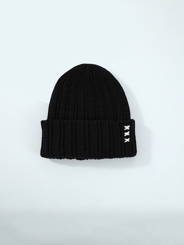 Cross Knitted Beanie