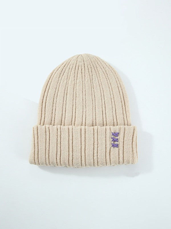 Cross Knitted Beanie