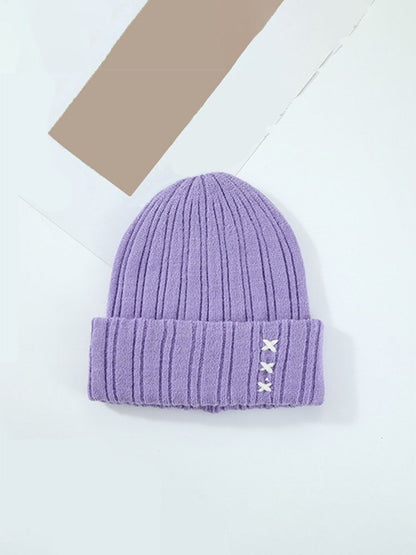 Cross Knitted Beanie