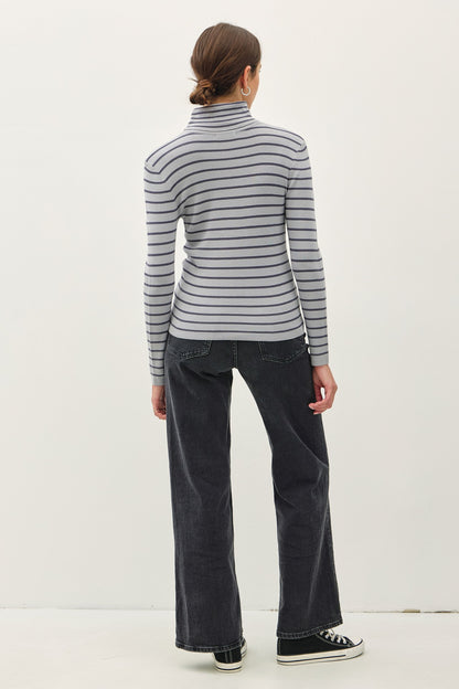 Striped Turtleneck