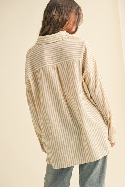 Striped Button Down Shirt
