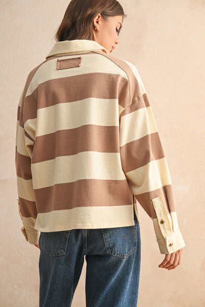Wide Panel Rugby Shirt