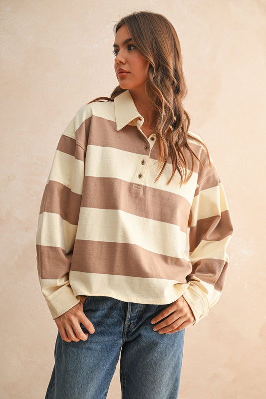 Wide Panel Rugby Shirt