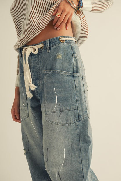 Washed Dream Blue Jeans