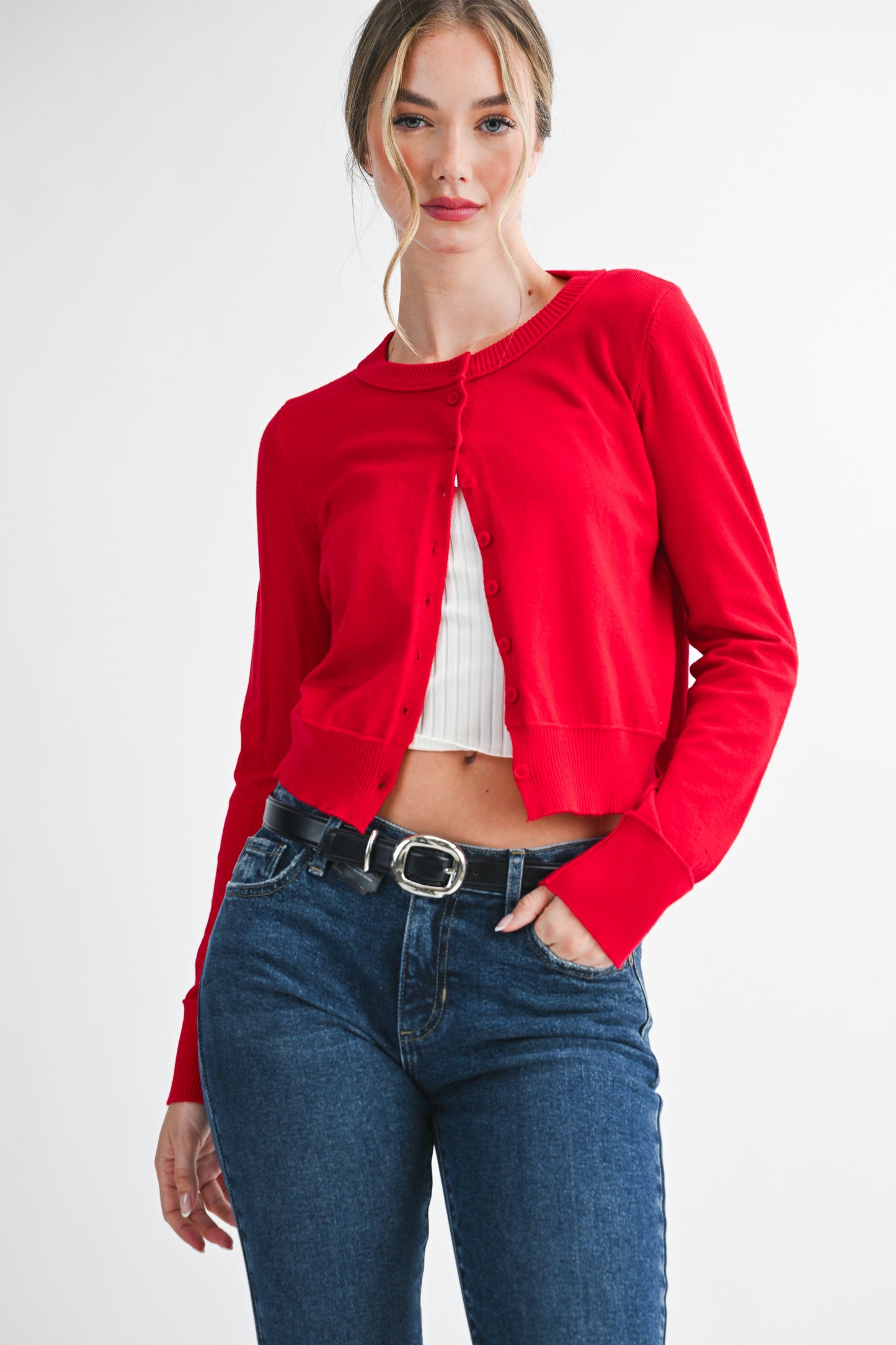 Button-up Knit Cardigan