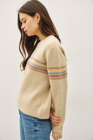 Multi-color Striped Sweater