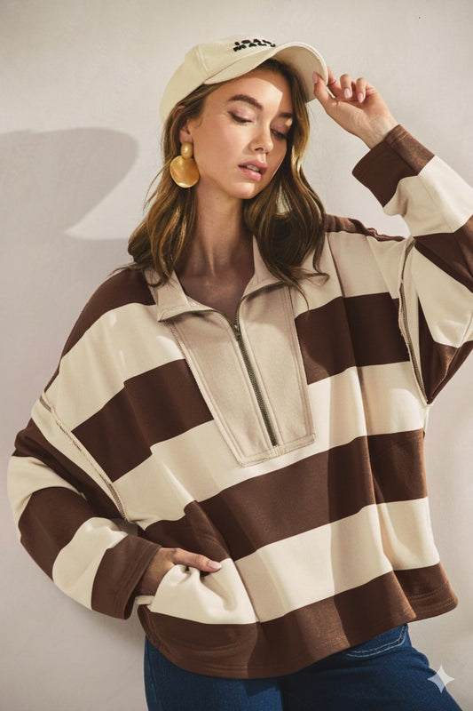 Vintage Striped Sweatshirt