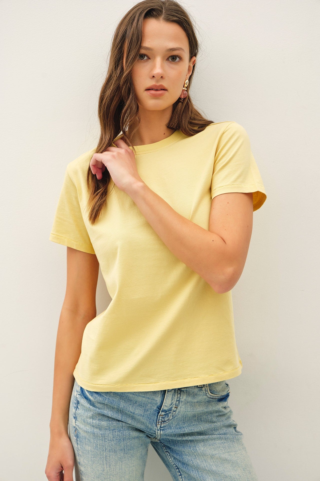 Cotton Jersey Crewneck