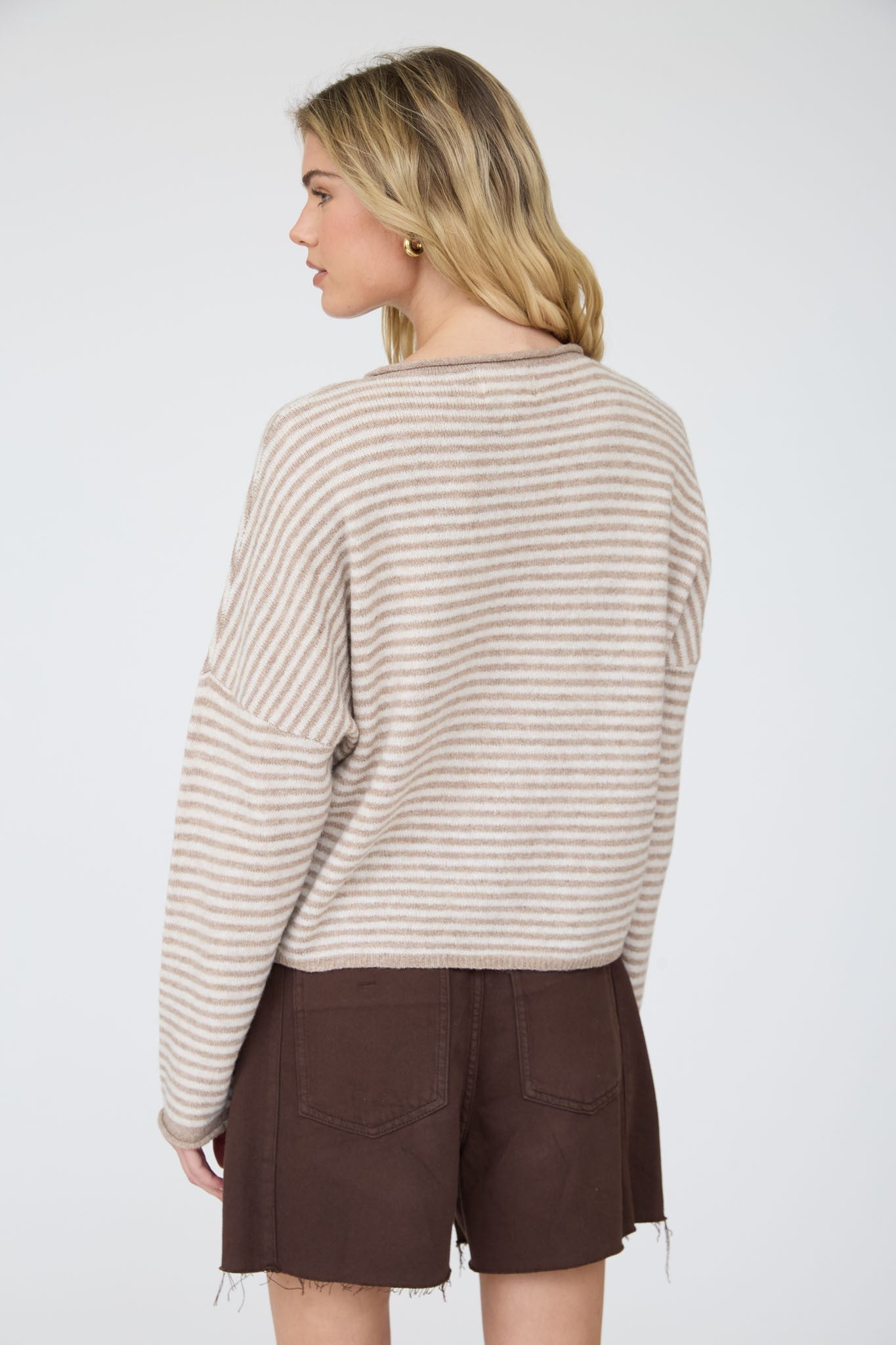 Striped Knit Cardigan