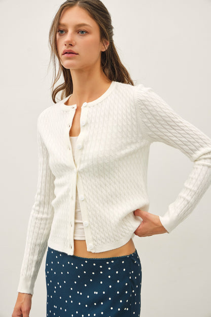 Cable Knit Cardigan
