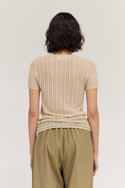 Pointelle Knit Tee