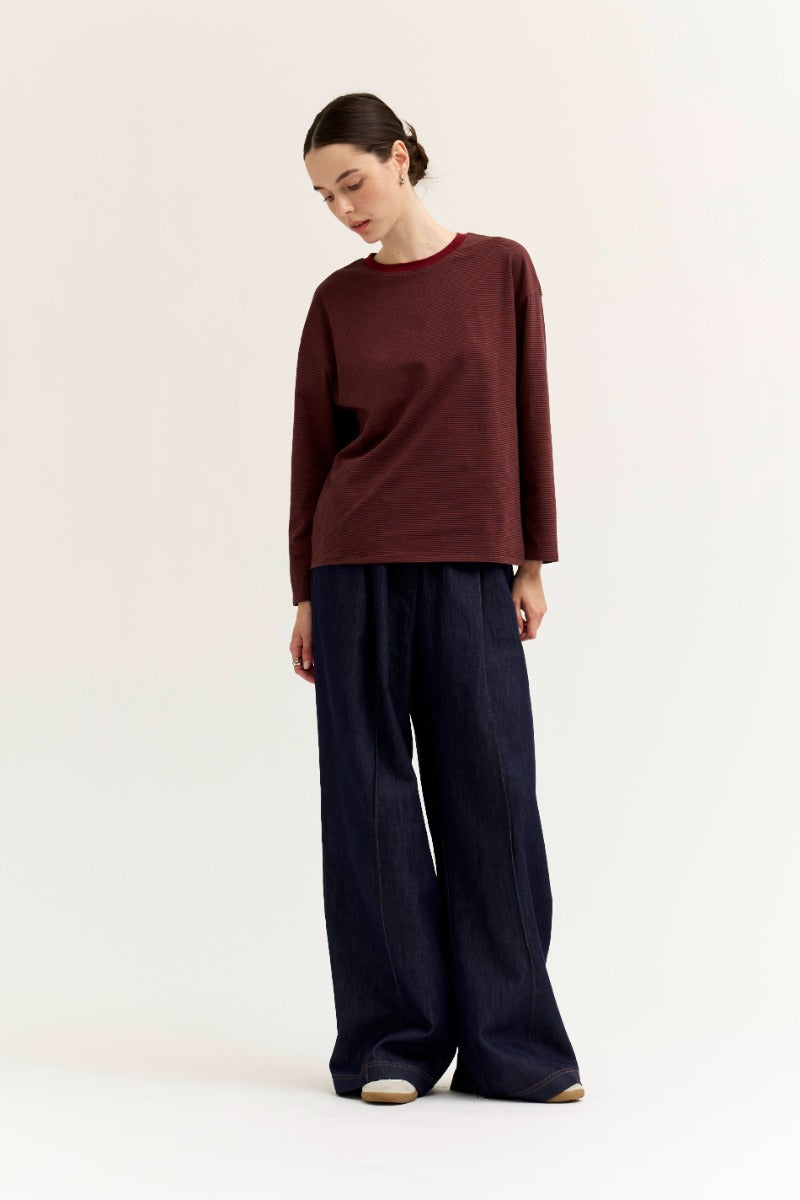 Rib Striped Tee
