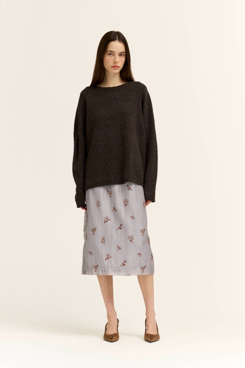 Back Button Sweater