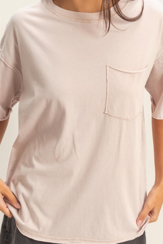 Pocket Crew Neck Tee
