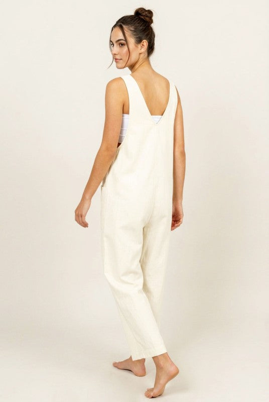 Relaxed Jumpsuit With Patch Pockets