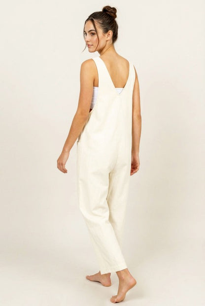 Relaxed Jumpsuit With Patch Pockets