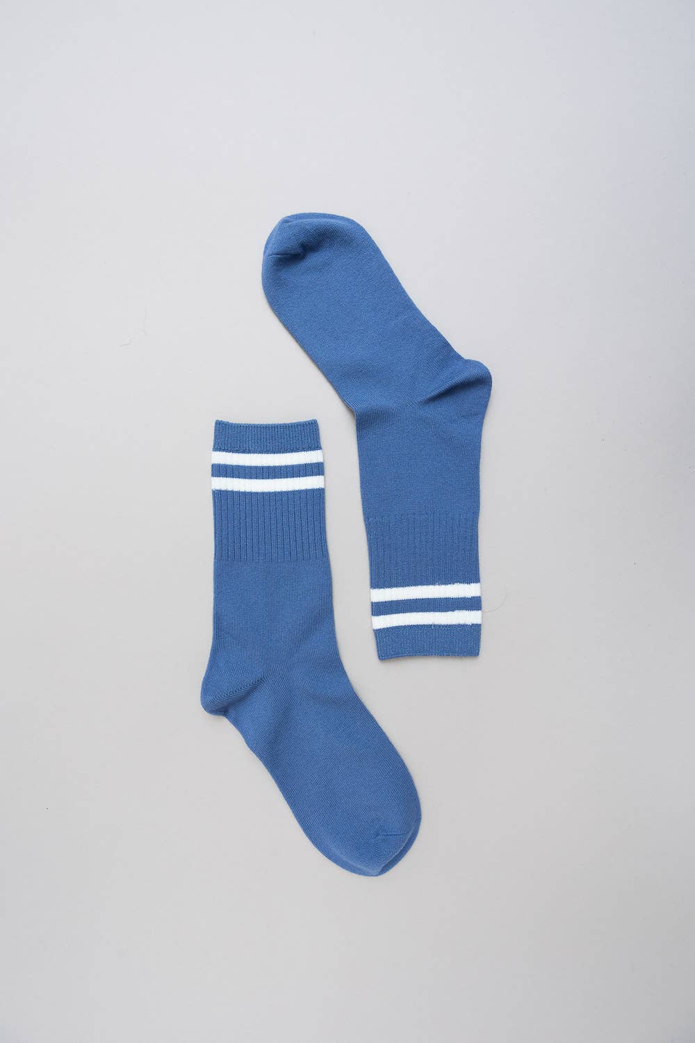 Retro Stripe Wool Blend Socks: Rust