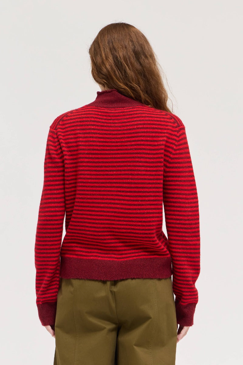 Mock Neck Cardigan