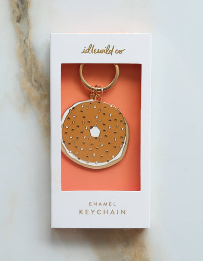 Bagel Keychain