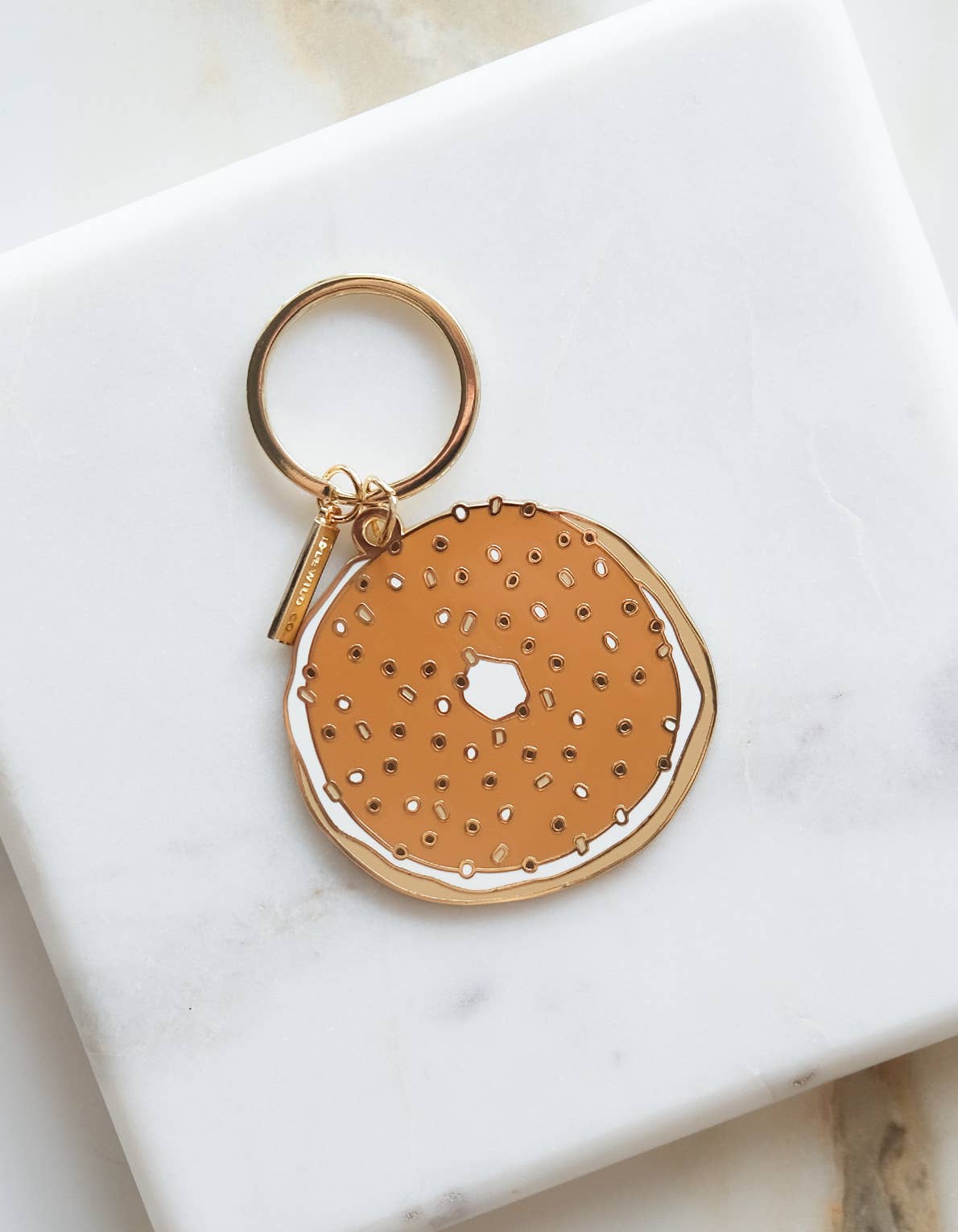 Bagel Keychain