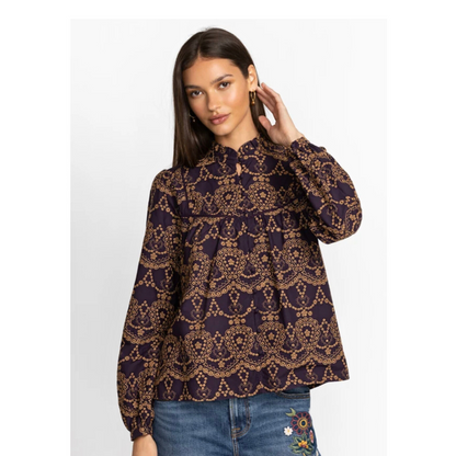 Elora Eyelet Blouse
