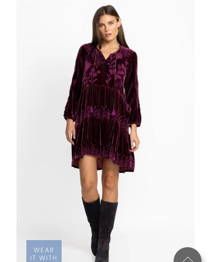 Ivey Velvet Field Dress