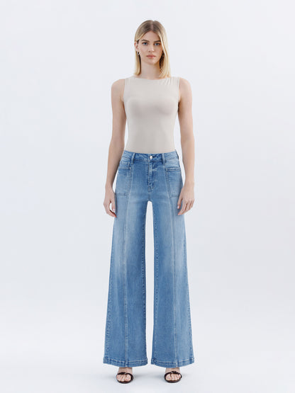 High Rise Wide Denim