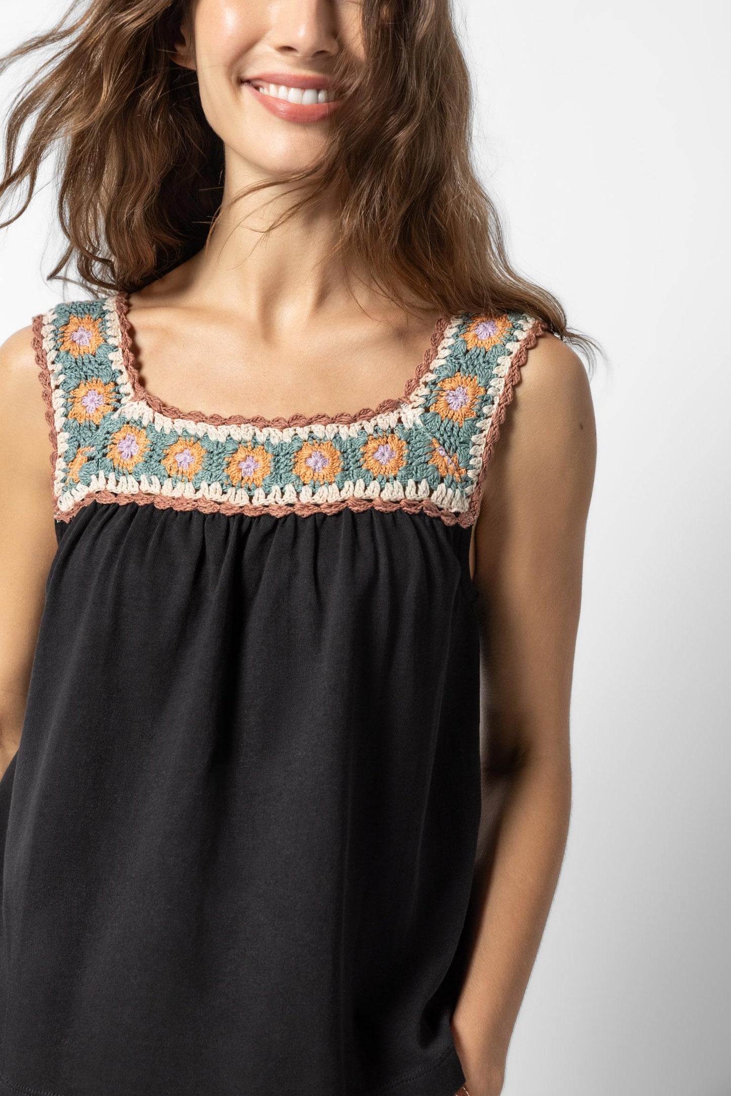 Crochet Trim Tank