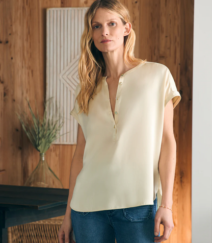 Sandwashed Silk Desmond Top